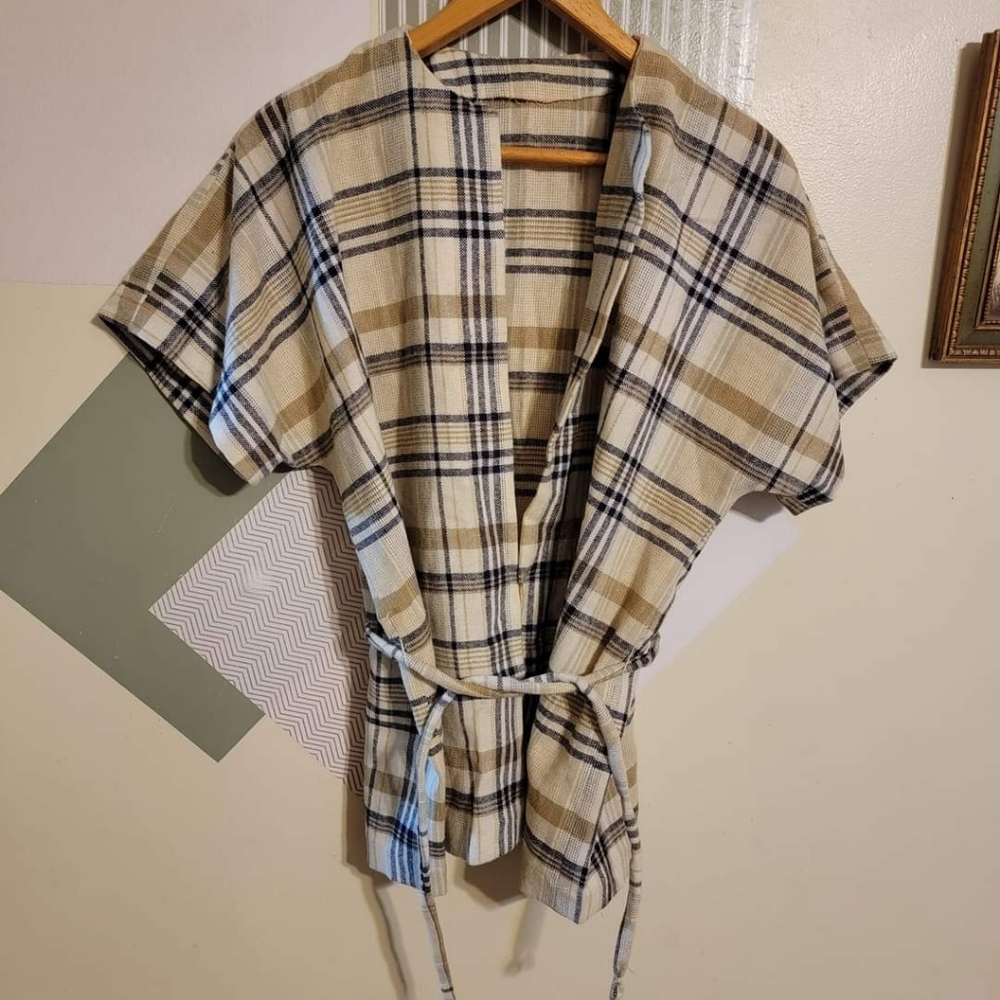Vintage | 70s Plaid Cardigan